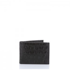 Men's Brahmin Bifold Wallets Black | KBRW4160