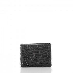 Men's Brahmin Billfold Wallets Black | NFDQ0640