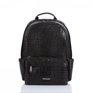 Men's Brahmin Lucas Backpack Backpacks Black | FZHM5041