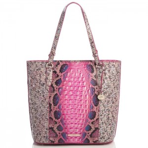 Women's Brahmin Abigail Tote Bags Pink | HQIO0511