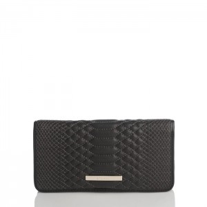 Women's Brahmin Ady Wallet Wallets Black | PNII2950