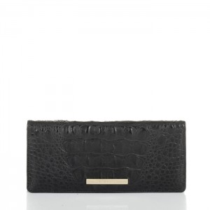 Women's Brahmin Ady Wallet Wallets Black | MPQW5838