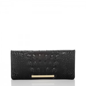 Women's Brahmin Ady Wallet Wallets Black | AZZH4736