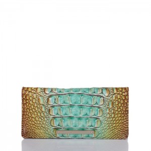 Women's Brahmin Ady Wallet Wallets Green | OPJE6499