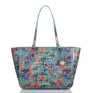 Women's Brahmin Ashlee Tote Bags Blue | IATS1812