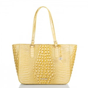 Women's Brahmin Ashlee Tote Bags Butter Melbourne | LZOI6389