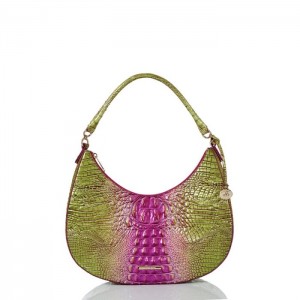 Women's Brahmin Bekka Shoulder Bags Limeade Ombre Melbourne | FBMS3682