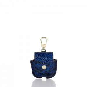 Women's Brahmin Brea Key Fobs & Keychains Blue | PLDM3075