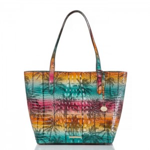 Women's Brahmin Brooke Tote Bags Luau Melbourne | RARU5786