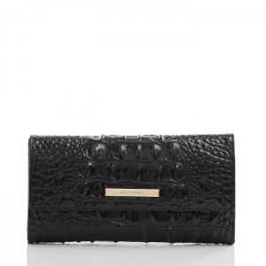 Women's Brahmin Cordelia Wallet Wallets Black | OZGJ3549