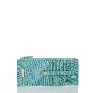 Women's Brahmin Credit Card Wallet Wallets Seafoam Ombre Melbourne | WVYJ2557