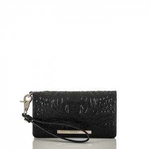 Women's Brahmin Debra Wallets Black | PVUF3056