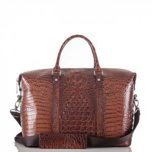 Women's Brahmin Duxbury Duffle Travel Bags Pecan Melbourne | ZSHC8473