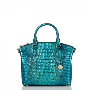 Women's Brahmin Duxbury Satchel Satchel Bags Peacock | RHCR8231