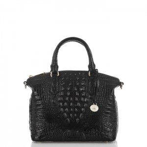 Women's Brahmin Duxbury Satchel Satchel Bags Black | ISUA9022