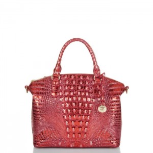 Women's Brahmin Duxbury Satchel Satchel Bags Red | EIKR9196