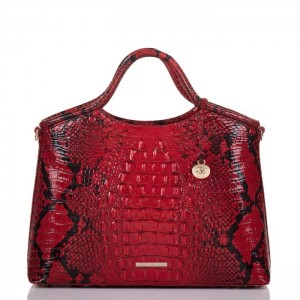 Women's Brahmin Elaine Satchel Bags Lipstick Ombre Melbourne | UWXA9208