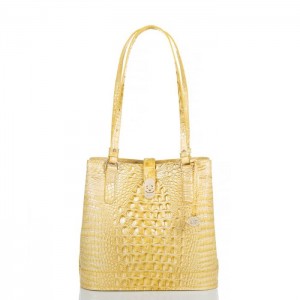 Women's Brahmin Fiora Bucket Bags Butter Melbourne | ZOUW0179