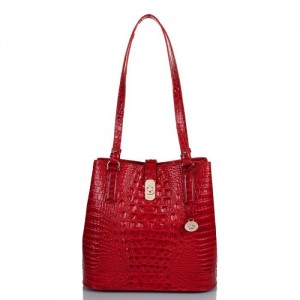 Women's Brahmin Fiora Bucket Bags Carnation Melbourne | PIPT1577