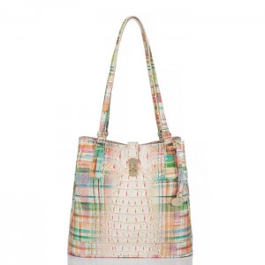 Women's Brahmin Fiora Bucket Bags Sweet Tea Ombre Melbourne | HBQT0660