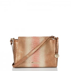 Women's Brahmin Hillary Crossbody Bags Beige | GXWS7877