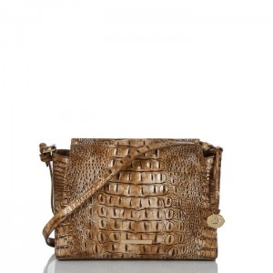 Women's Brahmin Hillary Crossbody Bags Cashew Melbourne | IZBO9528