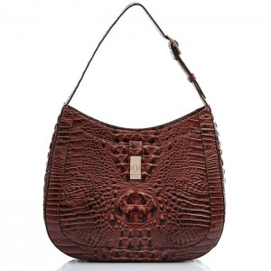 Women's Brahmin Johanna Shoulder Bags Pecan Melbourne | BLPD3196