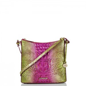 Women's Brahmin Katie Crossbody Bags Limeade Ombre Melbourne | FLOQ9912