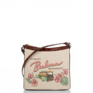 Women's Brahmin Katie Crossbody Bags Pecan Pipa | CZDA1617