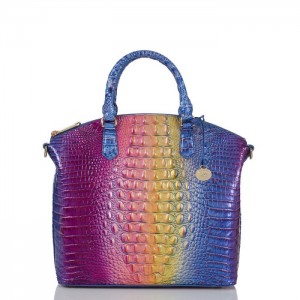 Women's Brahmin Large Duxbury Satchel Satchel Bags Magic Ombre Melbourne | ZDPC1143