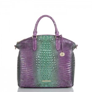 Women's Brahmin Large Duxbury Satchel Satchel Bags Hyacinth Ombre Mini Melbourne | XYIL8249