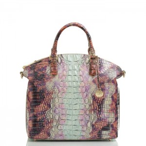 Women's Brahmin Large Duxbury Satchel Satchel Bags Supernova Ombre Melbourne | ZQOG2445