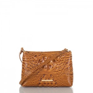 Women's Brahmin Lorelei Shoulder Bags Dark Rum Melbourne | ZZKB1798