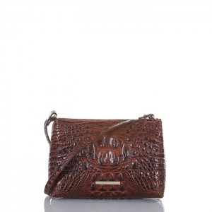 Women's Brahmin Lorelei Shoulder Bags Pecan Melbourne | YHMB5314