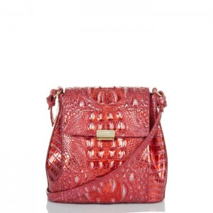 Women's Brahmin Margo Crossbody Bags Red | RIXE6230