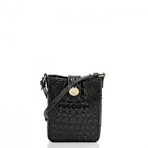 Women's Brahmin Marley Crossbody Bags Black | PBVP7246