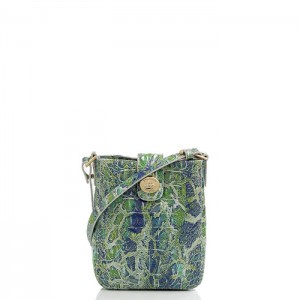 Women's Brahmin Marley Crossbody Bags Green | GDXE7155