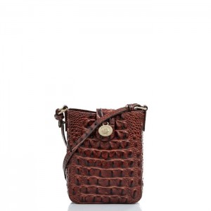 Women's Brahmin Marley Crossbody Bags Pecan Melbourne | FRJH1932