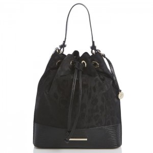 Women's Brahmin Marlowe Bucket Bags Black | NFGB1399