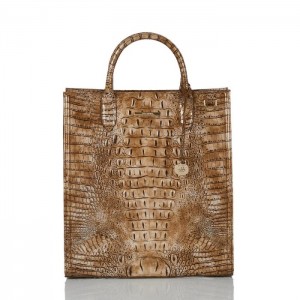 Women's Brahmin Monique Tote Bags Cashew Melbourne | NMWE7651