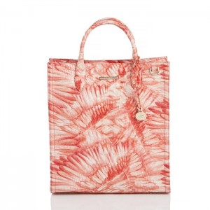 Women's Brahmin Monique Tote Bags Pink | LCIE4939