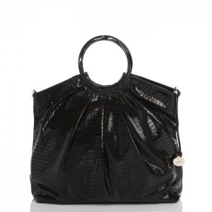 Women's Brahmin Renata Satchel Bags Black | PTKU0110