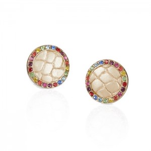 Women's Brahmin Round Crystal Earrings Jewelry Multicolor | RCHF9631