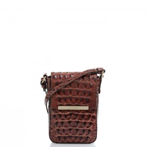 Women's Brahmin Sasha Crossbody Bags Pecan Melbourne | NTAP3376