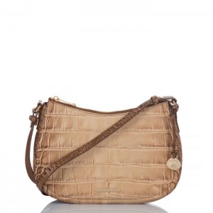 Women's Brahmin Shayna Crossbody Bags Brown | SBPY4312