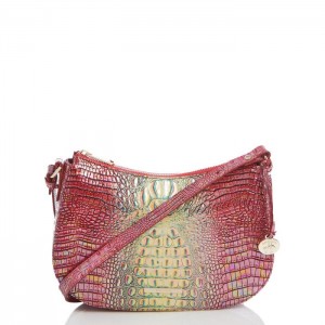 Women's Brahmin Shayna Crossbody Bags Dragonfruit Ombre Mini Melbourne | NNFK7399