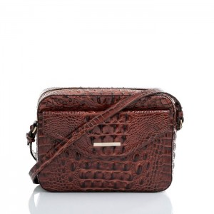 Women's Brahmin Shea Crossbody Bags Pecan Melbourne | TEJO5401