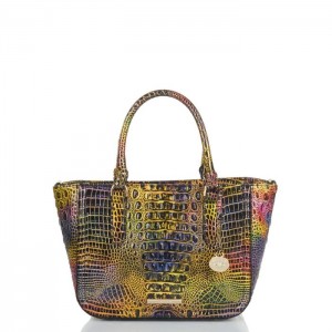 Women's Brahmin Small Ashlee Satchel Bags Neon Lights Mini Melbourne | MKOI3630