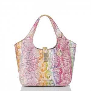 Women's Brahmin Small Carla Satchel Bags Optimism Melbourne | BWHF0123