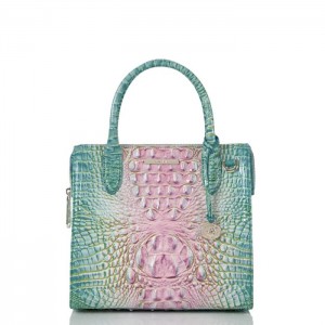 Women's Brahmin Small Caroline Satchel Bags Cotton Candy Ombre Melbourne | ZYWD0952